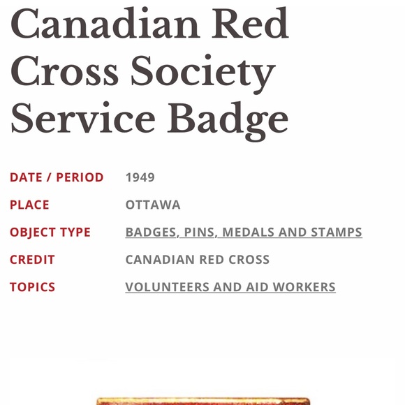 Vintage 1949 Red Cross Nurses service brooch STERLING silver Red white enamel - Picture 6 of 6